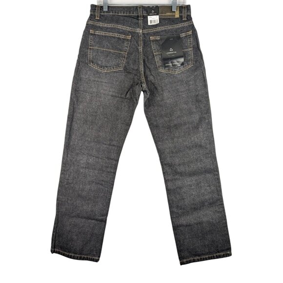 Claiborne R-Essentials Castro Charcoal Jeans Mens 30x30 Regular Fit Denim NWT - Picture 2 of 12